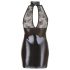 Cottelli - mini abito nero in pizzo con collare brillante - XL