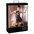 Abierta Fina - minidress sensuale - tessuto lucido - nero - M