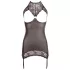 Abierta Fina - minidress sensuale - tessuto lucido - nero - M