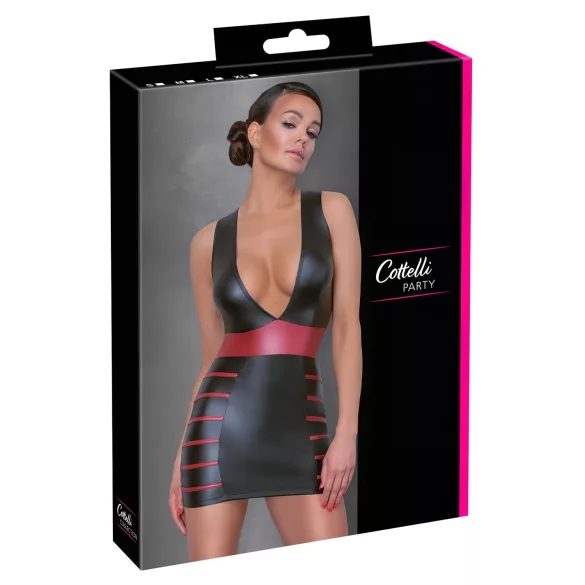 Cottelli Party - abito aderente a righe (nero-rosso) - XL