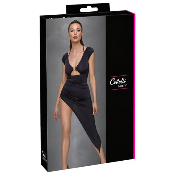 Cottelli Party - abito asimmetrico con anello - nero - M