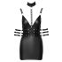 Cottelli Bondage - Mini abito lucido con collo alto (nero) - XL