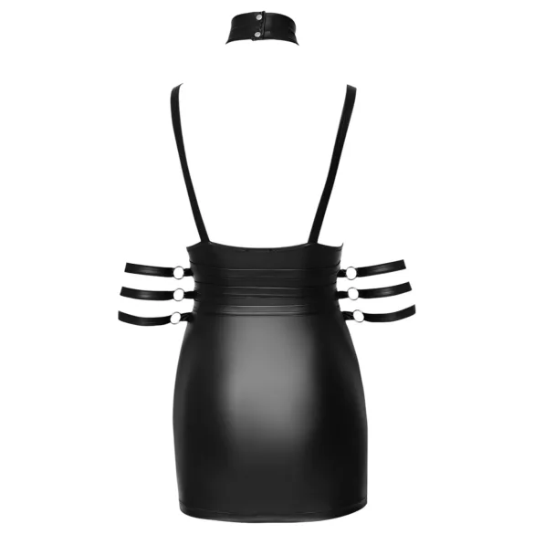 Cottelli Bondage - mini abito lucido con collo - nero - XL