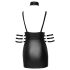Cottelli Bondage - Mini abito lucido con collo alto (nero) - XL
