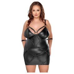 Cottelli Plus Size - abito sexy con manette - nero