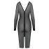 Cottelli Party - abito trasparente con zip - nero