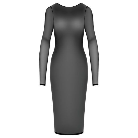 Cottelli Party - abito trasparente con zip - nero - L