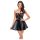 Noir - minidress lucido con top in pizzo - nero - L