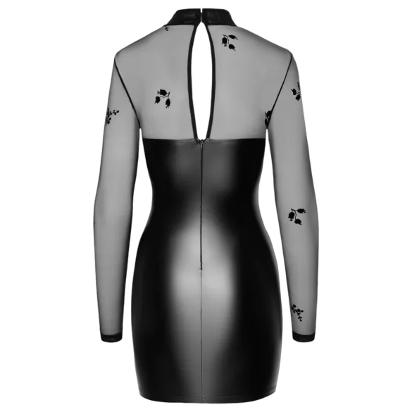 Noir - abito lucido trasparente con top - nero - M