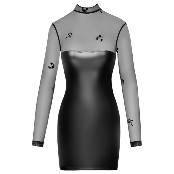 Noir - abito lucido trasparente con top - nero - XL