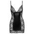 Noir - minidress trasparente laterale (nero)