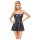 Cottelli - Minidress lucido con gonna plissettata (nero)