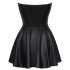 Cottelli - Minidress lucido con gonna plissettata (nero)