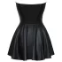 Cottelli - mini abito lucido con gonna plissettata - nero