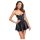 Noir Libido - abito mini opaco (nero) - L
