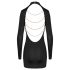 Cottelli - minidress con schiena scoperta e catena - nero