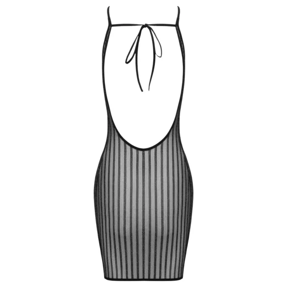 Cottelli - miniabito a righe con fili d’argento (nero) - S-L
