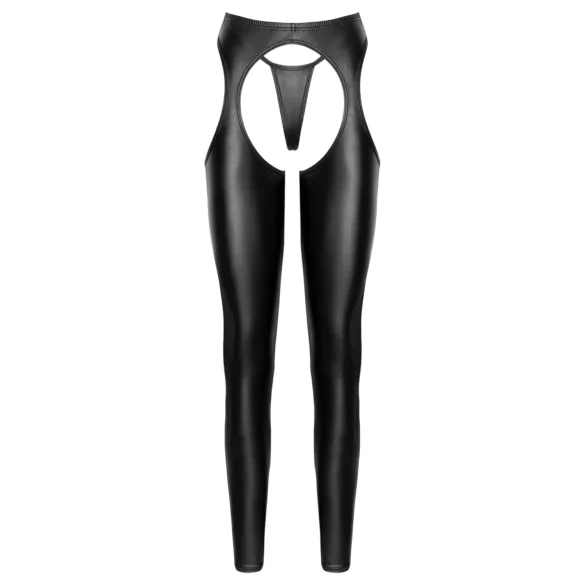 Cottelli - set pantaloni chaps aperti e perizoma (nero)