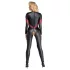 Cottelli - tuta effetto pelle con zip - nero - L