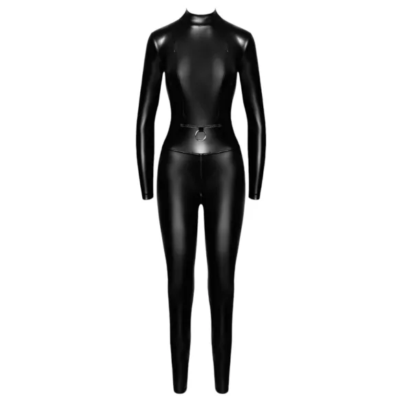 Noir - tuta nera con zip