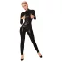 Noir - tuta nera con zip - L