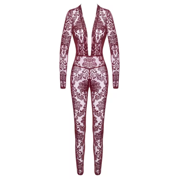 Noir Kink Royal - bodystocking trasparente - rosso