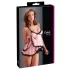 Cottelli - Babydoll trasparente con volant - lingerie sexy - M