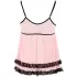 Cottelli - Babydoll trasparente con volant - lingerie sexy - M