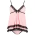Cottelli - Babydoll trasparente con volant - lingerie sexy - L