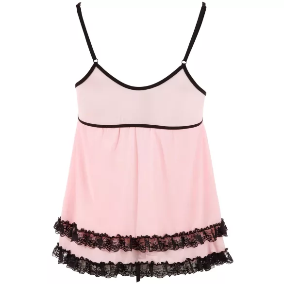 Cottelli - Babydoll trasparente con volant - lingerie sexy - XXL