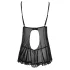 Cottelli - Babydoll trasparente con volant - nero - L