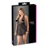 Cottelli Plus Size - babydoll in pizzo nero leggero - 2XL