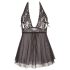 Cottelli Plus Size - babydoll in pizzo nero leggero - 2XL