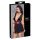 Cottelli Bondage - Babydoll in pizzo nero con collarino - M