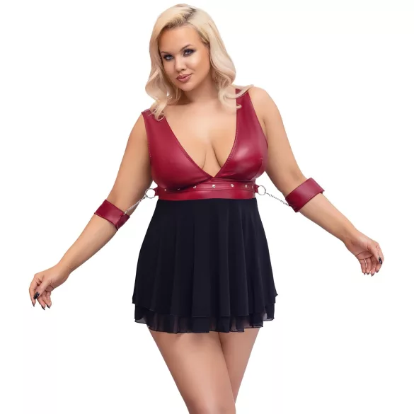 Cottelli Bondage Plus Size - babydoll (rosso)