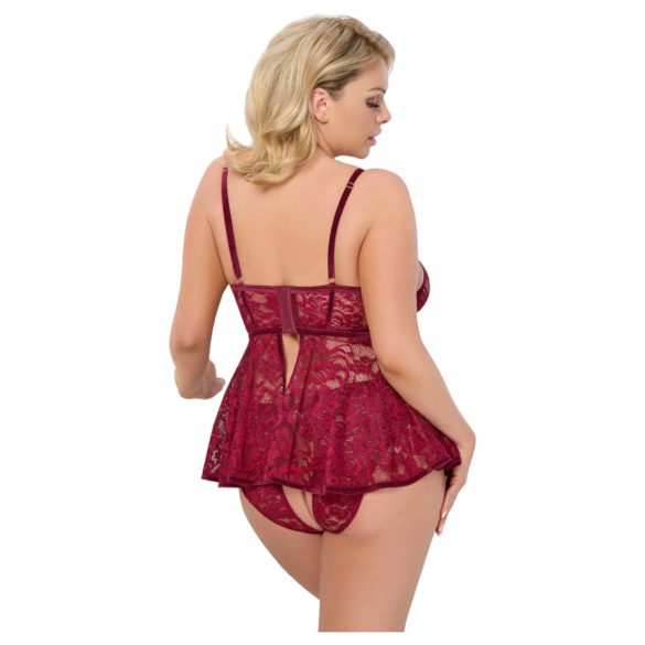 Cottelli Curves - abito mini in pizzo - rosso