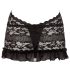Cottelli - Mini in pizzo nero con collo alto - L