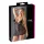 Cottelli Plus Size - babydoll trasparente in pizzo - nero - 2XL
