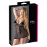 Cottelli Plus Taglie - Camicia da notte in pizzo trasparente (nero) - 4XL