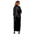 Cottelli - vestaglia satinata - nero - 2XL/3XL