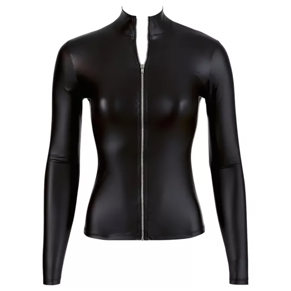 Cottelli - maglia donna maniche lunghe lucida - nero - M