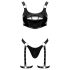 Black Level - set abito in vernice (nero)
