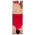 Black Level - body rosso con collo alto e aperto - S