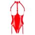 Black Level - body rosso con collo alto e aperto - S