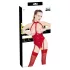 Black Level - body aperto con collo allacciato - rosso - M