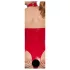 Black Level - body aperto con collo allacciato - rosso - M