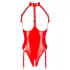 Black Level - body aperto con collo allacciato - rosso - L