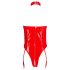 Black Level - body rosso con collo alto e aperto - XXL