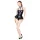 Black Level - body donna con collo alto - nero - M