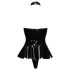 Black Level - body donna con collo alto - nero - M